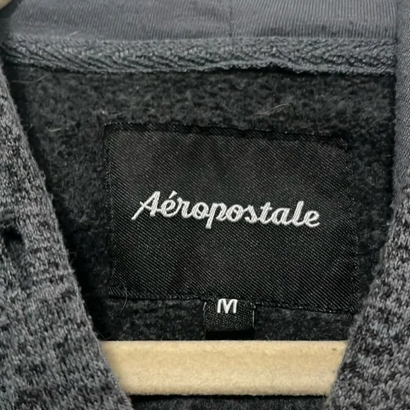 AeroPostale Grey Zip Up Hoodie - Picture 3 of 5